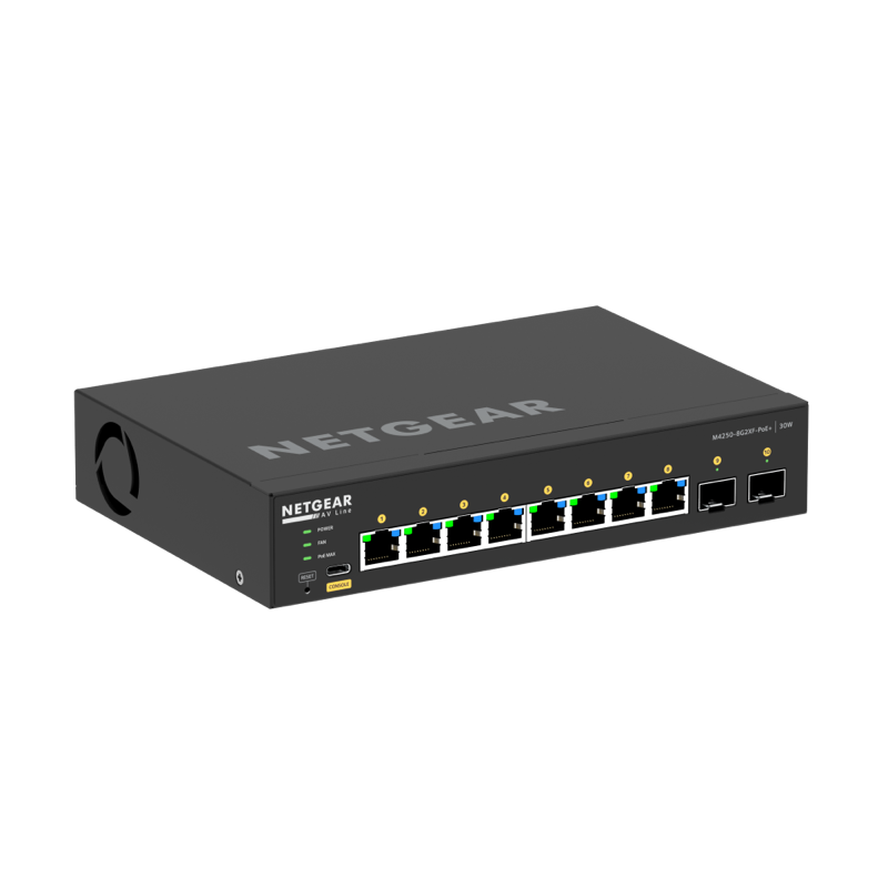 S-Line 8+2 Port Avb Switch with PoE 220W