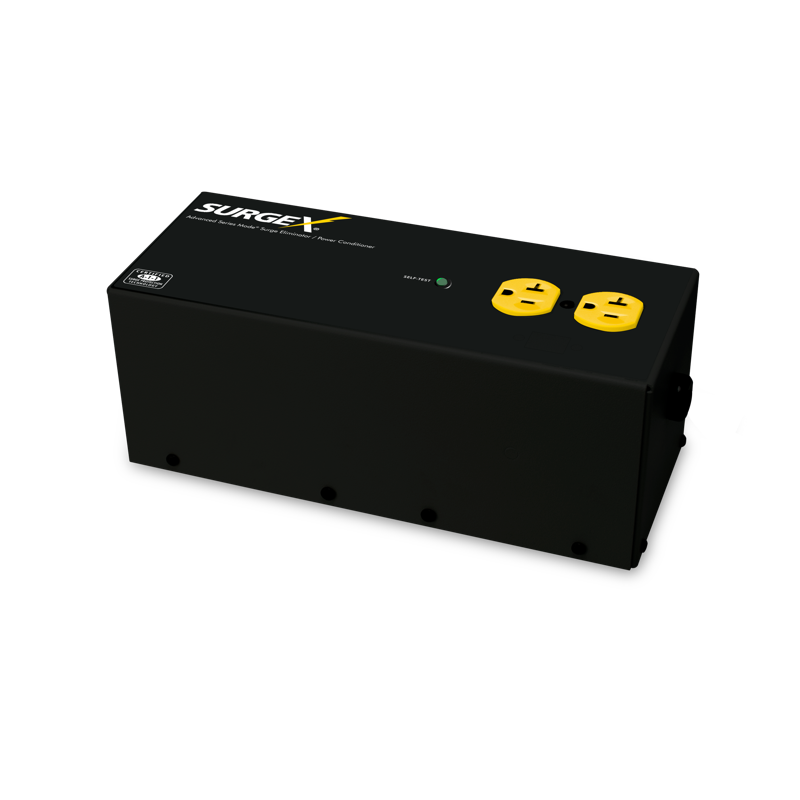 Standalone Surge Eliminator and Power Conditioner, 120V/20A, 2 Receptacl