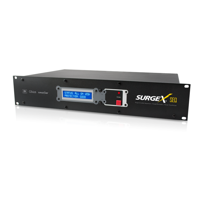 Sequencing Surge Eliminator and Power Conditioner, 2RU, 120V/20A, 14 Rec