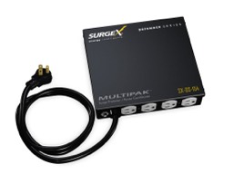 Surge Suppressor and Power Filter, 120V/15A, 4 Receptacles
