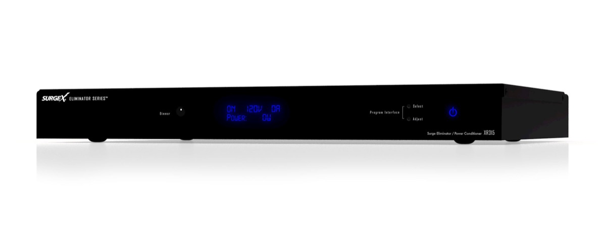 Home Theater Surge Eliminator 1RU, 120V/20A, 8 Receptacles