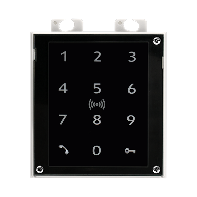 IP Verso Touch Keypad & Rfid Reader 125KHZ, Secured 13.56MHZ Uid+Pacs Id, NFC