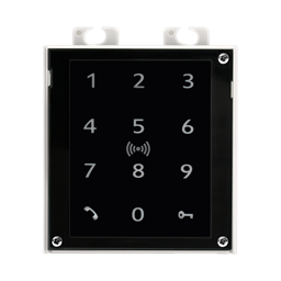 IP Verso Touch Keypad & Rfid Reader 125KHZ, Secured 13.56MHZ Uid+Pacs Id, NFC