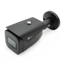 8MP IP in/Outdoor Sm Bullet Camera 2.8MM, 98.4FT IR. PoE, Ai - Black