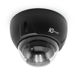 8MP Vandal Dome, in/Outdoor, 2.7-12MM Varifocal, Smart IR - Black