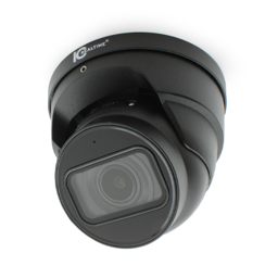 4MP IP in/Outdoor Sm Vandal Eyeball Dome VARI2.7-13.5MM IR PoE-Black