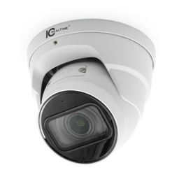 4MP IP in/Outdoor Sm Vandal Eyeball Dome VARI2.7-13.5MM IR PoE-White