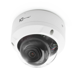 4MP IP in/Outdoor Sm Vandal Dome 2.8MM 164 ft IR PoE Ai - White