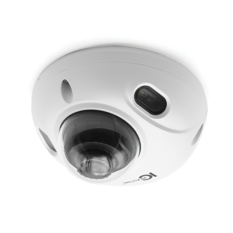4MP Sm Vandal Dome, in/Outdoor, 2.8MM Fixed Lens, IR, Ai - White