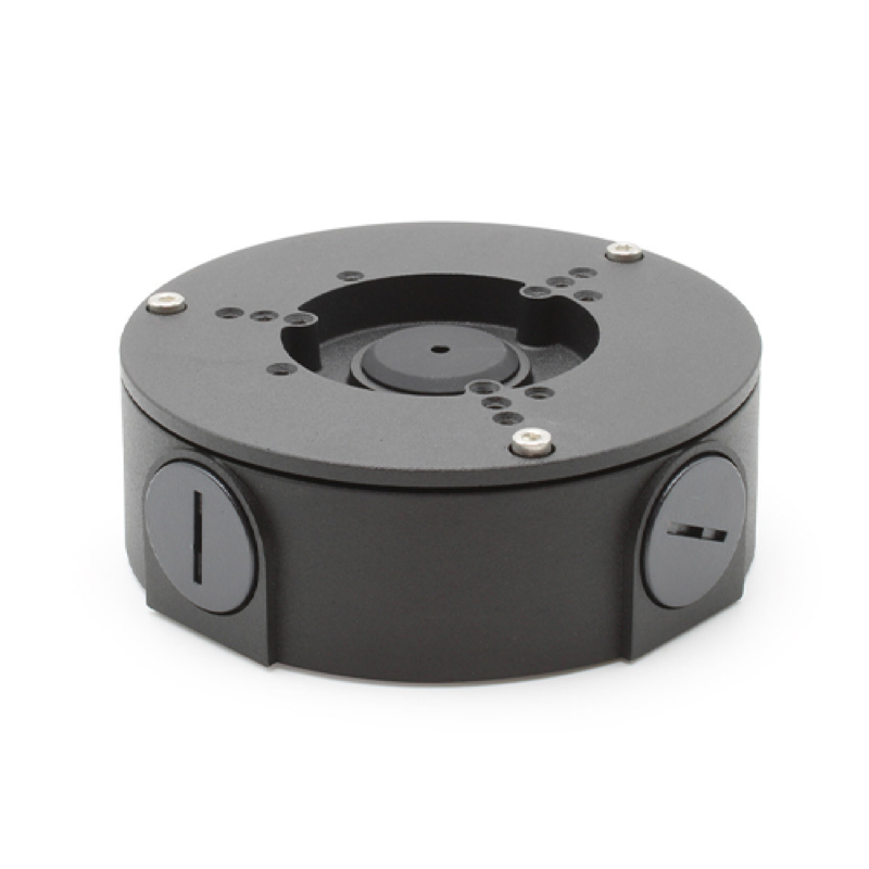 Round Black Junction Box for Mini Domes and Round Base Bullets