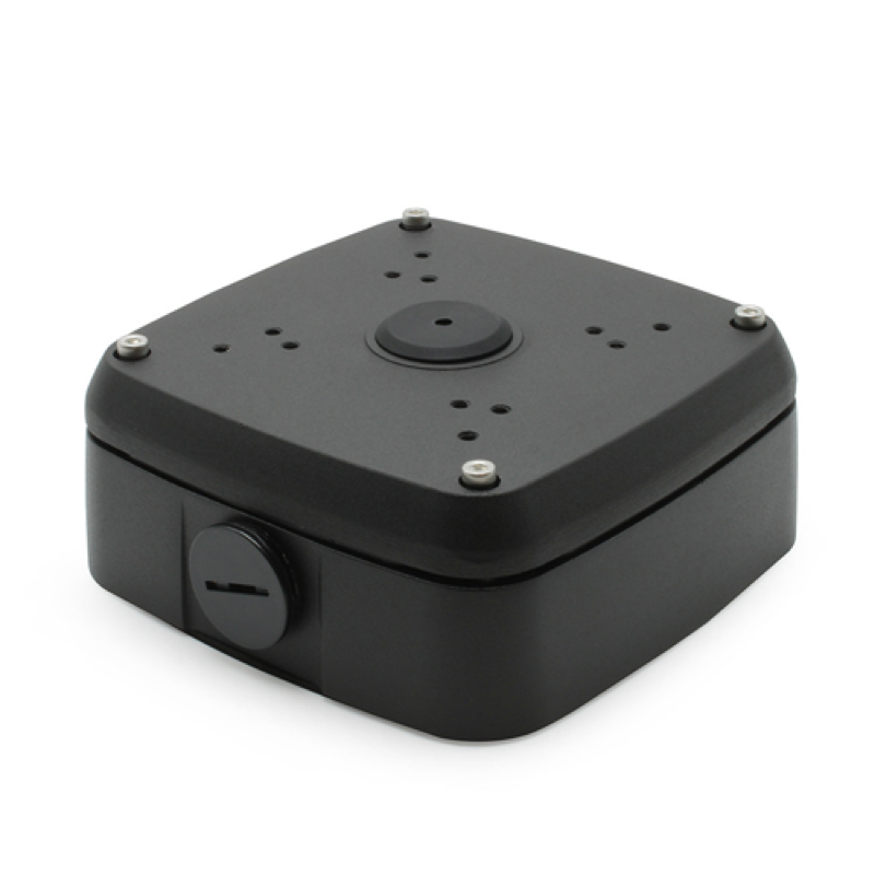 Outdoor Weatherproof Sq Junction Box - IP Bullet, Mini Dome - Black