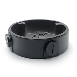 Outdoor Round Junction Box for Mini Vandal Domes - Black