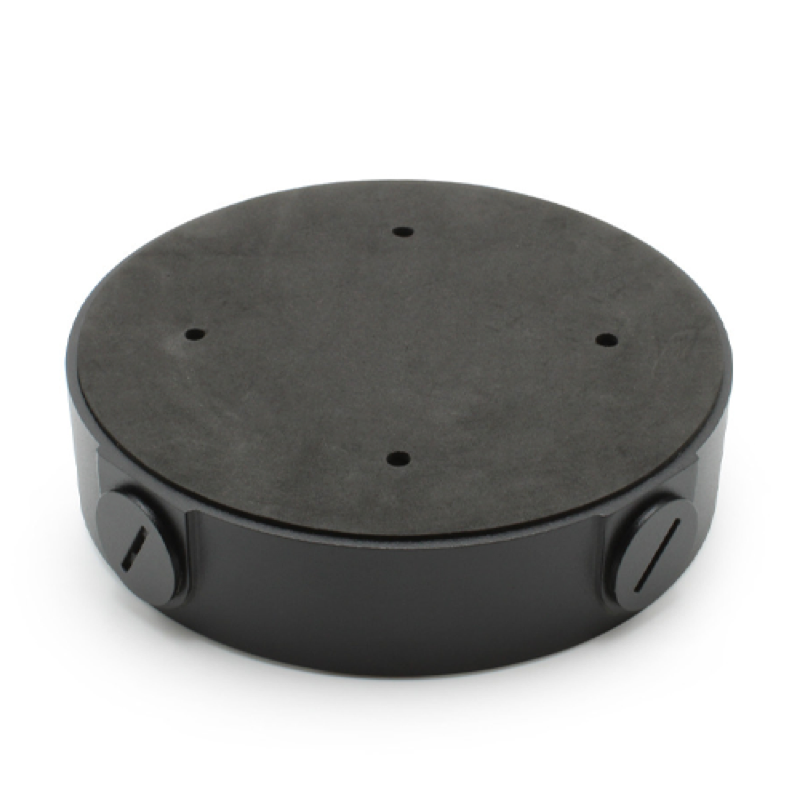 Outdoor Round Junction Box for Full Size Vandal Domes - Black