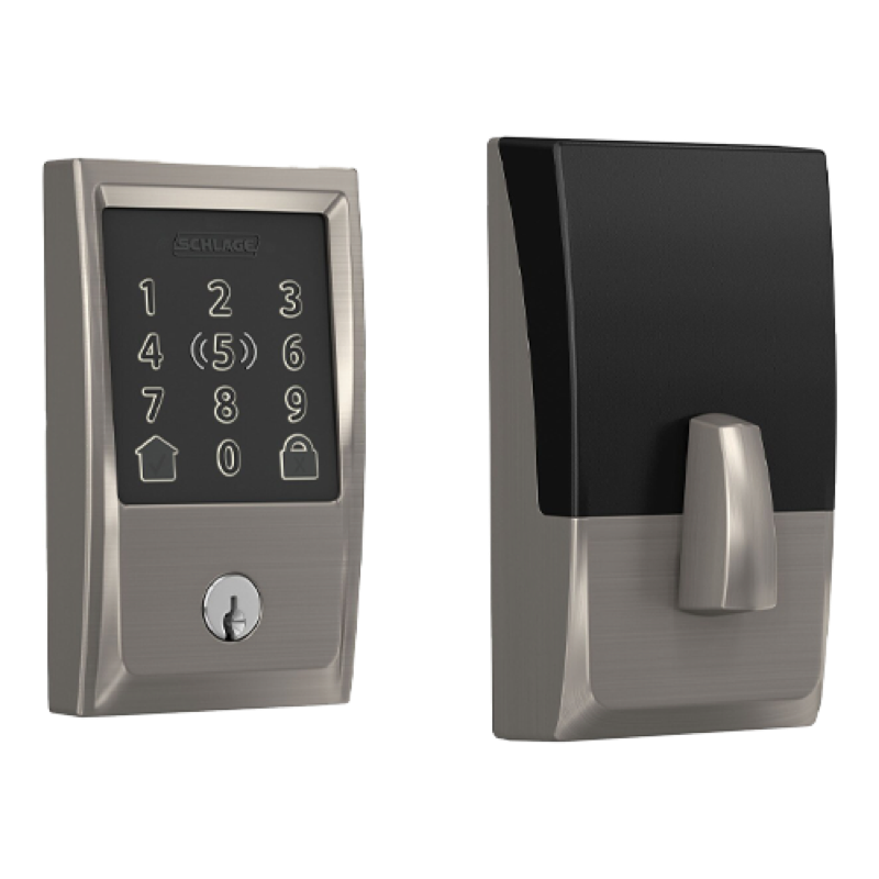 Encode Plus Smart WiFi Deadbolt - Century - Satin Nickel
