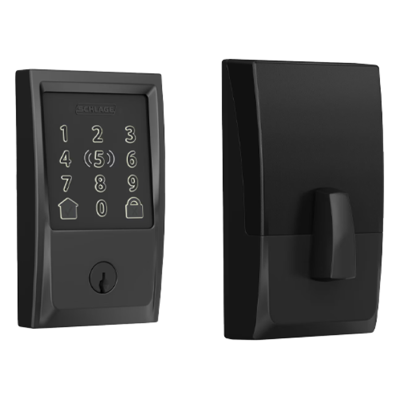 Encode Plus Smart WiFi Deadbolt - Century - Matte Black