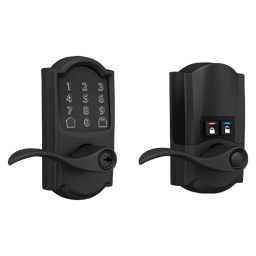 Encode Smart WiFi Lever with Accent Lever - Camelot - Matte Black
