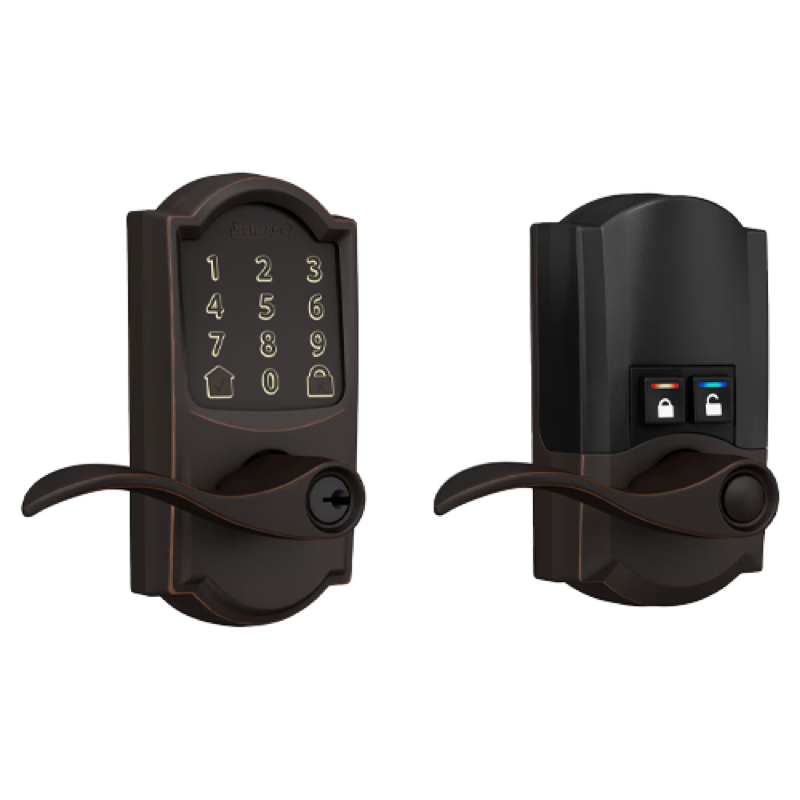 Encode Smart WiFi Lever with Accent Lever - Camelot - Aged Bronze