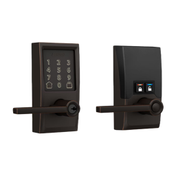 Encode Smart WiFi Lever with Latitude Lever - Century - Aged Bronze