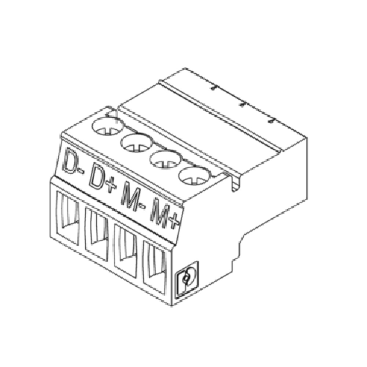 Replacement 4-PIN Connector for 9060 Motor (Room Side)