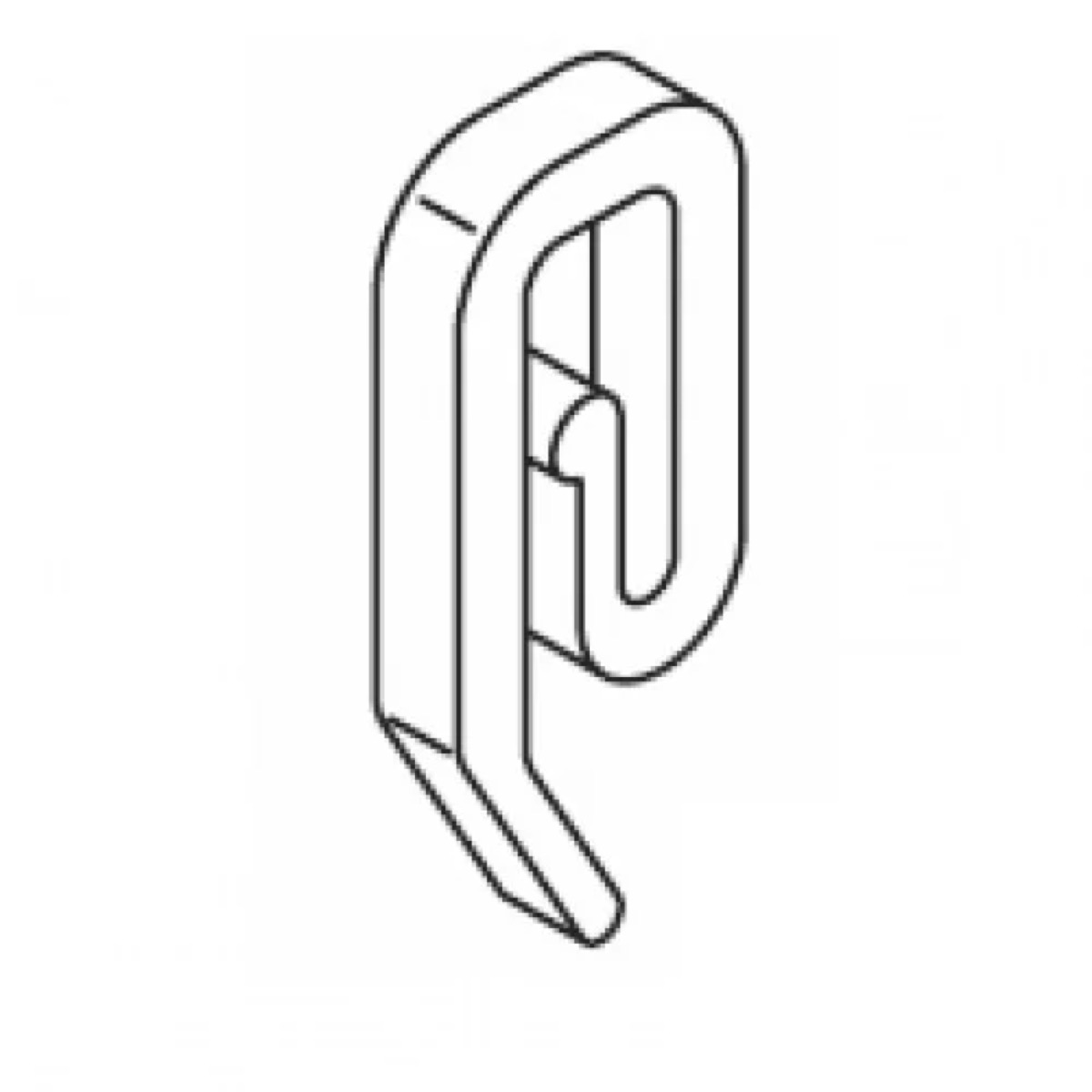 Nylon Hooks - Pack of 1000 (White)