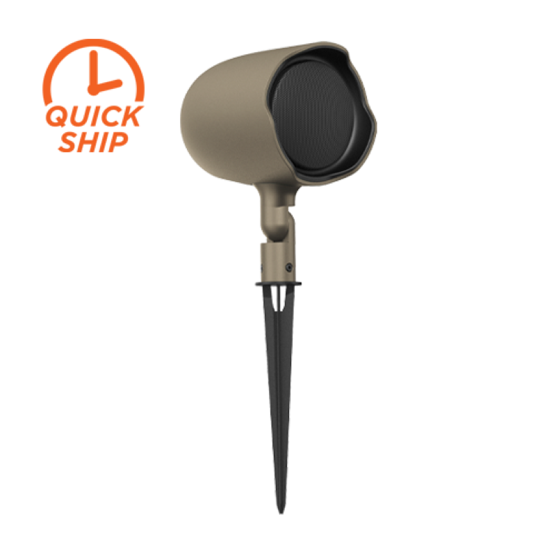 Ground-Stake Speaker, 3IN, Coax, Tan (Pair)