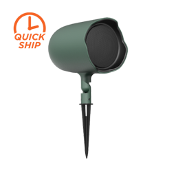 Ground-Stake Speaker, 6.5IN, Coax, Green (Pair)