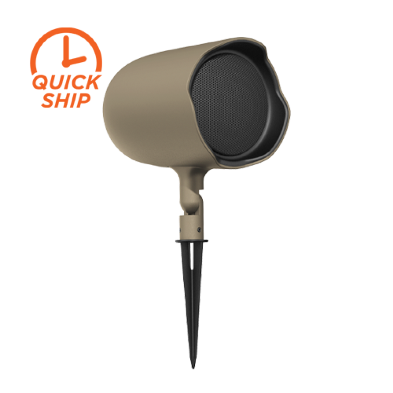 Ground-Stake Speaker, 6.5IN, Coax, Tan (Pair)
