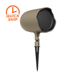Ground-Stake Speaker, 6.5IN, Coax, Tan (Pair)
