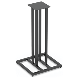 JS-65 Steel Floor-Stands for Jbl L52 & 5.25IN Studio Monitors - Black - Pair