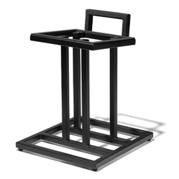JS-80 Steel Floor-Stands for Jbl L82 & 8IN Studio Monitors - Black - Pair