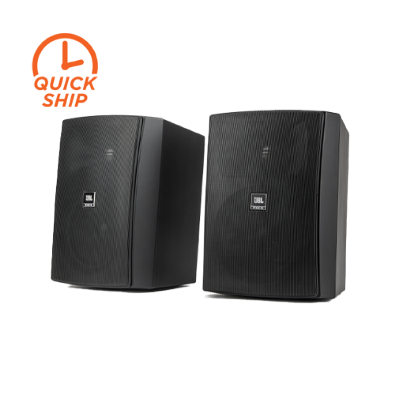 6.5IN 2-WAY Indoor/Outdoor Speaker with Mount Black