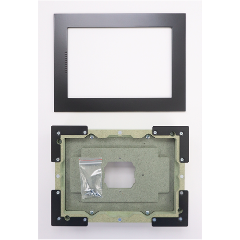 Flush Mount for Savant ITP-E8000V3 8" Touch Screen - Retrofit - Black
