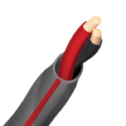Audioquest-Slip-DB 16/2 Direct-Burial Speaker Cable (Gray/Red STRIPE)500FT/SPOOL