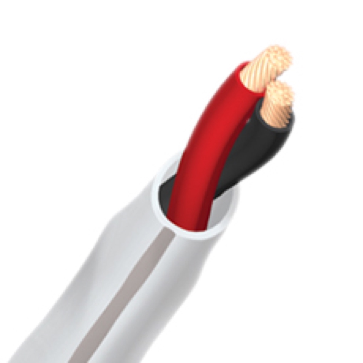 Audioquest-Slip-DB 16/2 Direct-Burial Speaker Cable (WT/Slvr Stripe) 500FT/SPOOL