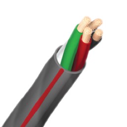 Audioquest-Slip-DB 16/4 Direct-Burial Speaker Cable(Gray/Red STRIPE)500FT/SPOOL
