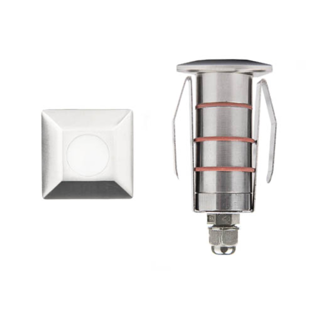 1IN LED Inground Square 3000K