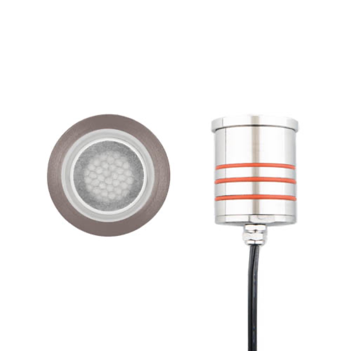 2IN LED Inground Slim Round Louver 3000K