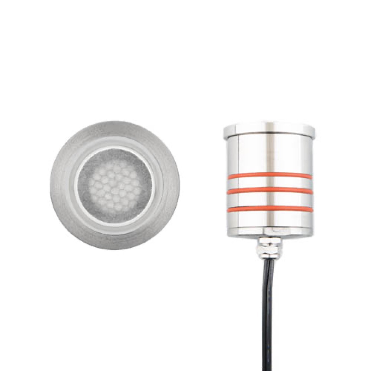 2IN LED Inground Slim Round Louver 3000K