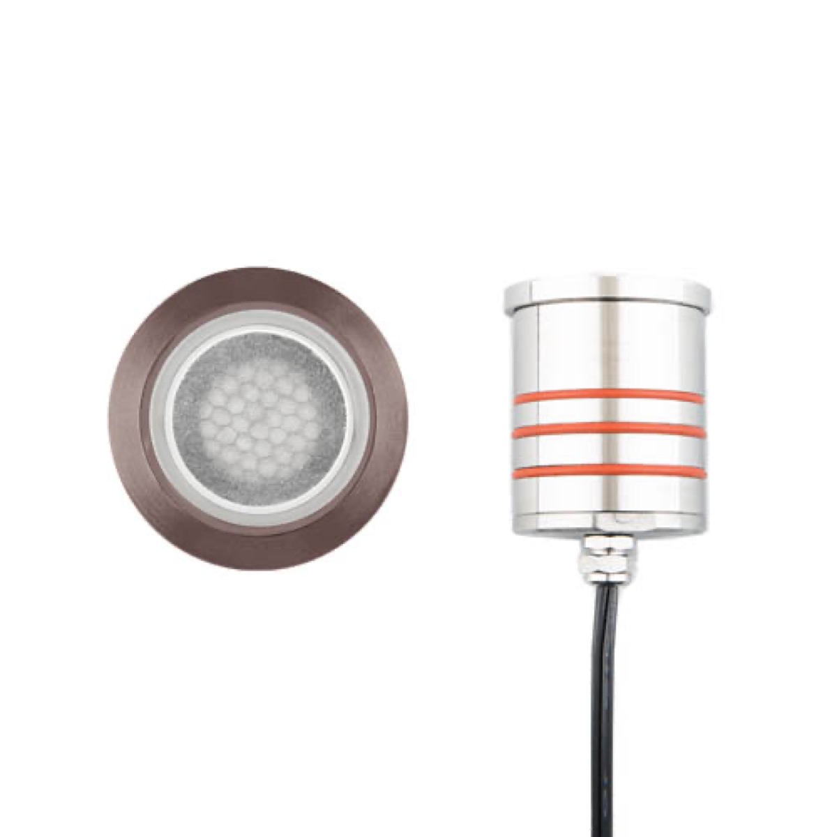 2IN LED Inground Round Louver 3000K