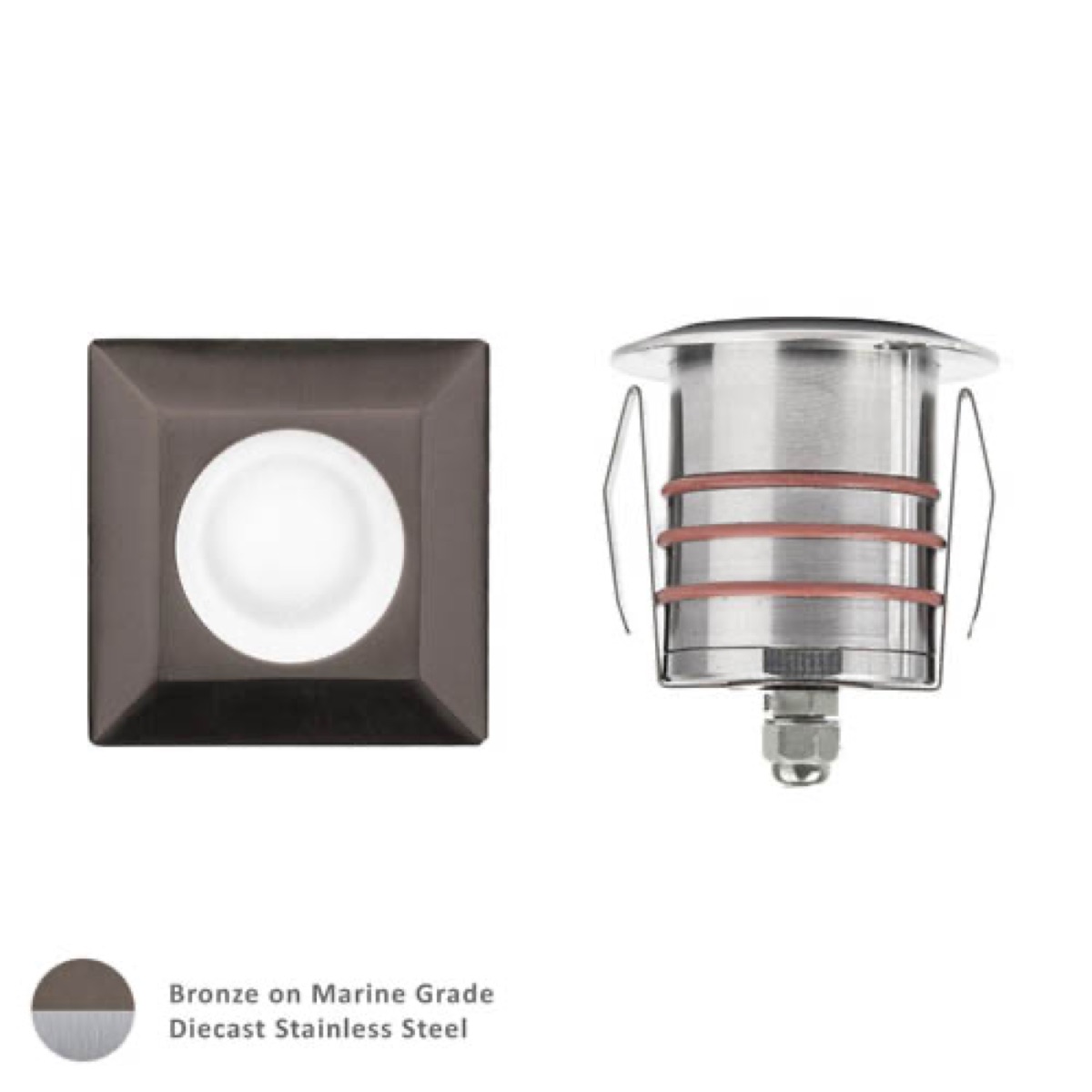 2IN LED Inground Square 3000K