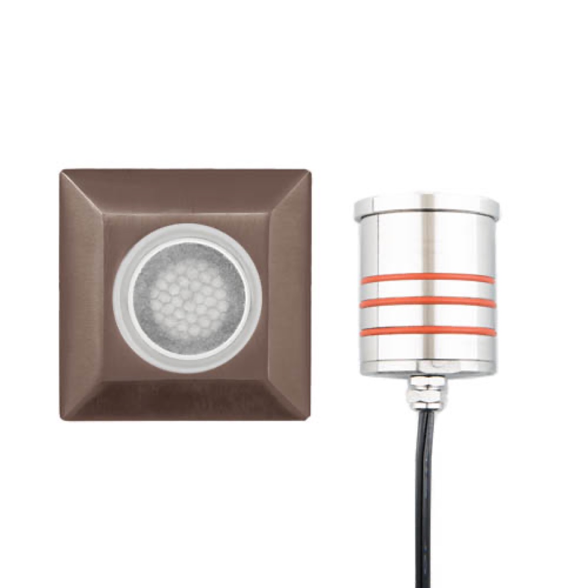 2IN LED Inground Square Louver 3000K