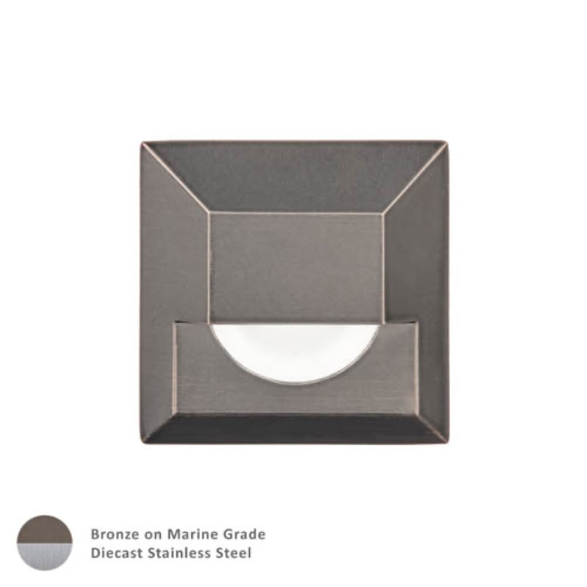 2IN LED Square Step Light 3000K