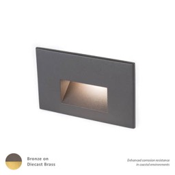 Landscape Step 12V Horiz Rect-Brass