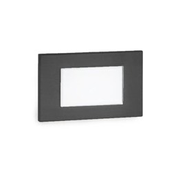 Landscape Step 12V Horiz Rect Alum