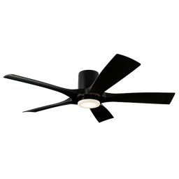Modern Forms Aviator 5 Ceiling Fan Flush Mount 54IN (Matte Black)