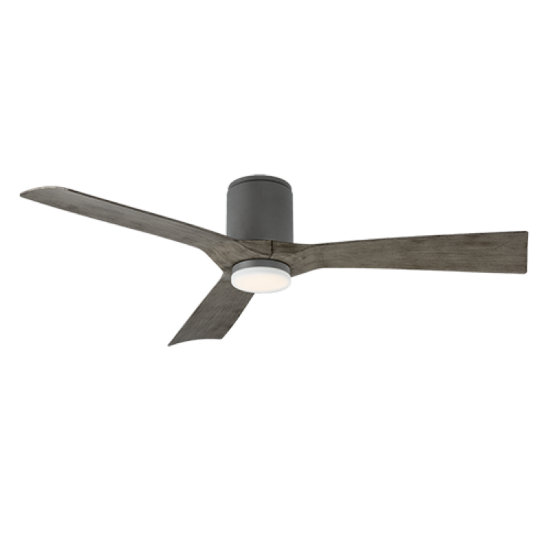 Modern Forms Aviator Ceiling Fan Flush Mount 54IN (Graphite/Weathered Gray)