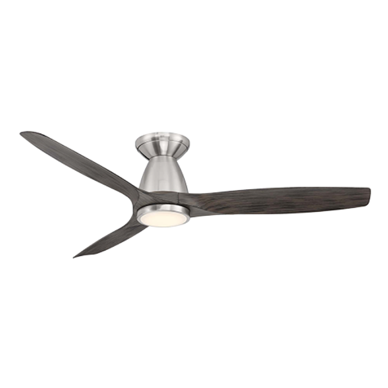 Modern Forms Skylark Ceiling Fan Flush Mount 54IN (Brushed Nickel/Ebony)