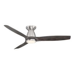 Modern Forms Skylark Ceiling Fan Flush Mount 54IN (Brushed Nickel/Ebony)