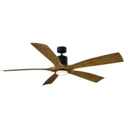 Modern Forms Aviator 70 Ceiling Fan 70IN (Matte Black/Distressed Koa)