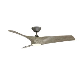 Modern Forms Zephyr Ceiling Fan 52IN (Graphite/Weathered Wood)